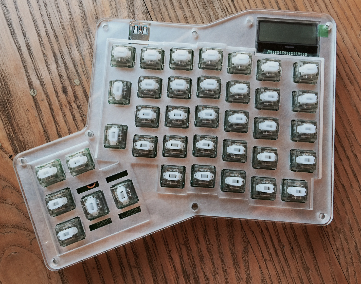 The ErgoDox Infinity looks like the ErgoDox with a screen!