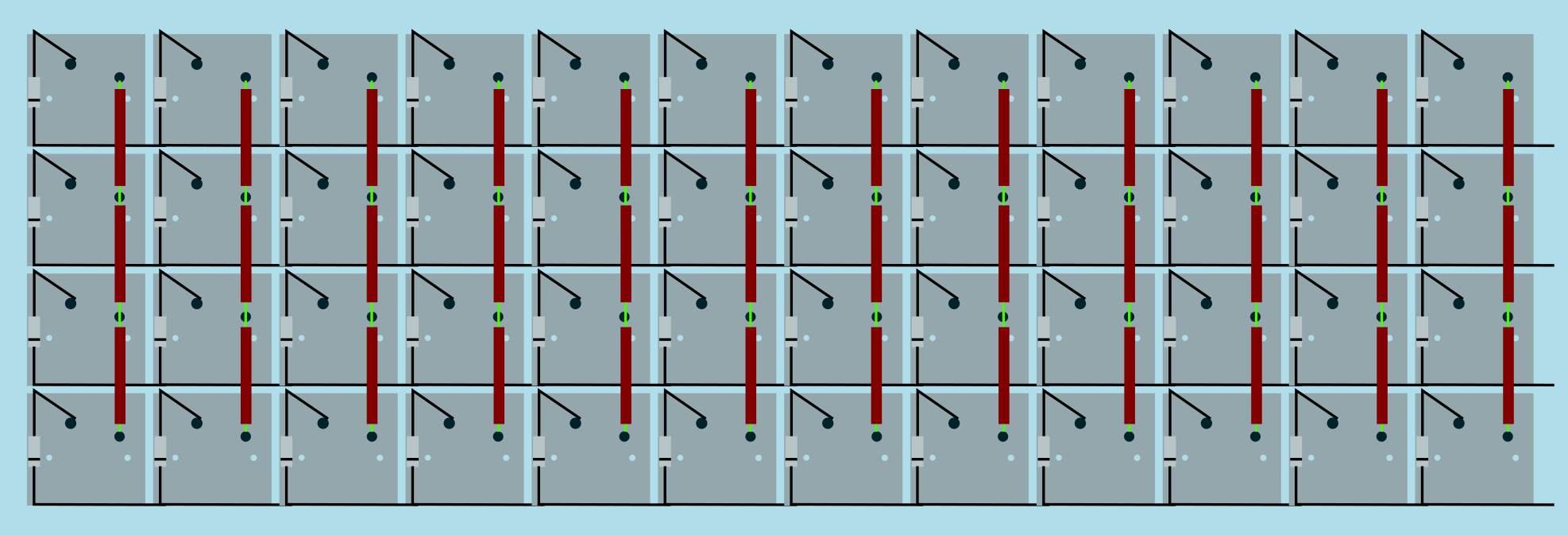 switches with wire on